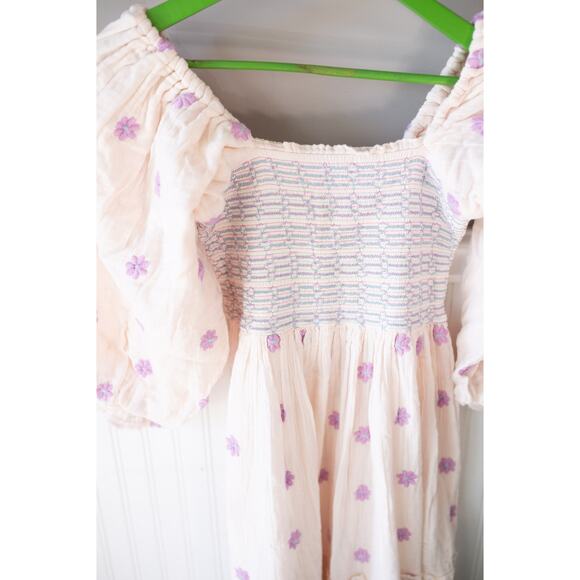 Free People Dahlia Embroidered Maxi Dress Small NWT Ballet Combo - Picture 4 of 5